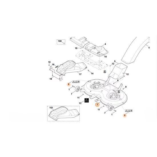 Stihl   Obudowa 6170 700 8550